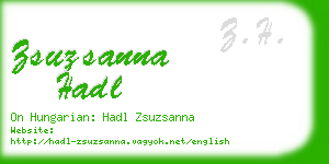 zsuzsanna hadl business card